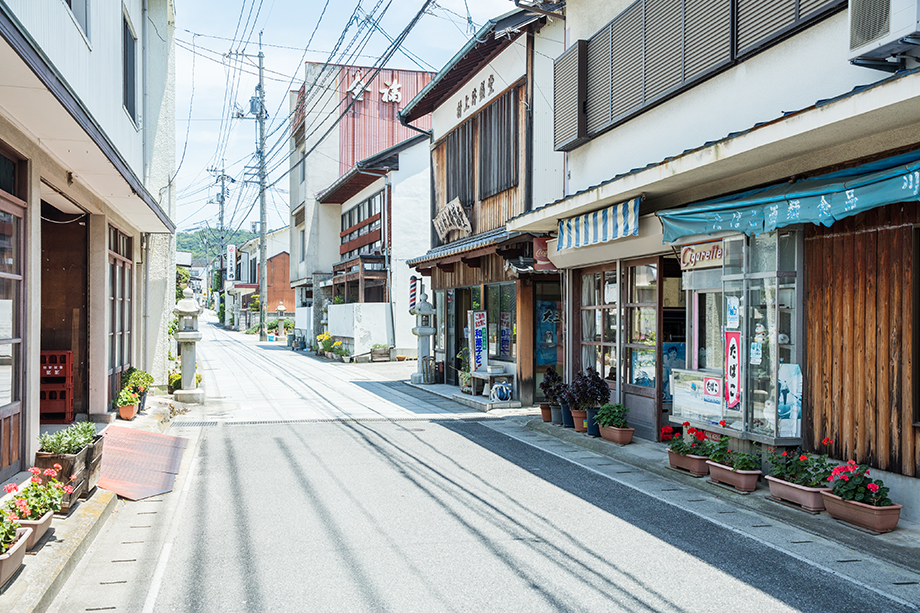 大山祇神社へ向かう参道)